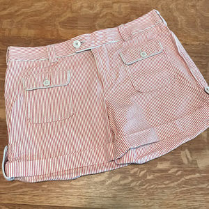 Polo Jeans Company Red Pin Striped Shorts Nautical